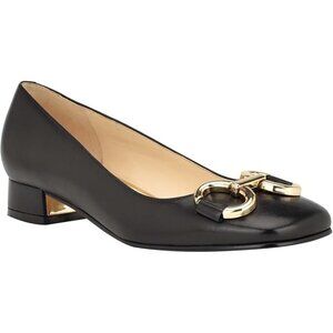 NEW Nine West Womens Works Leather Flat (Black) Size 9M